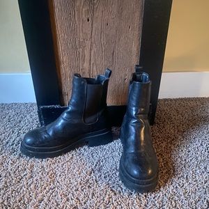 ASOS Black Platform Chelsea Boot